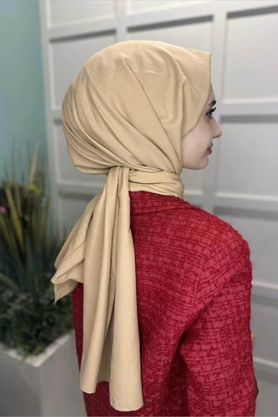 Pamuk Cazz Şal - Kadın Tesettür Şal AÇIK HARDAL - 4