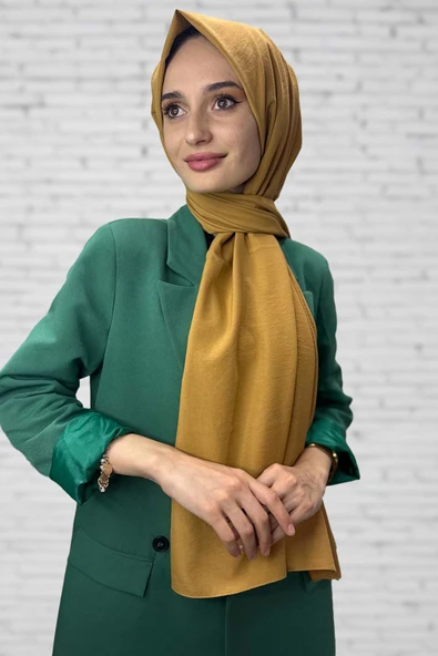 Pamuk Cazz Şal - Kadın Tesettür Şal  SAMAN ürün görseli