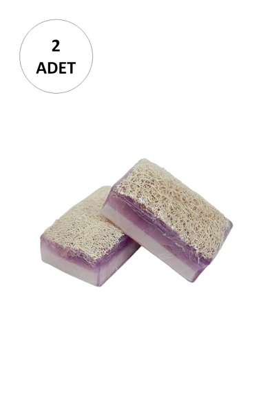 2 Adet Doğal Kabak Lifli Lavanta Sabunu - 2