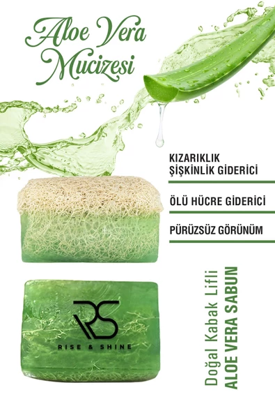 Doğal Kabak Lifli Alovera Sabunu - 3