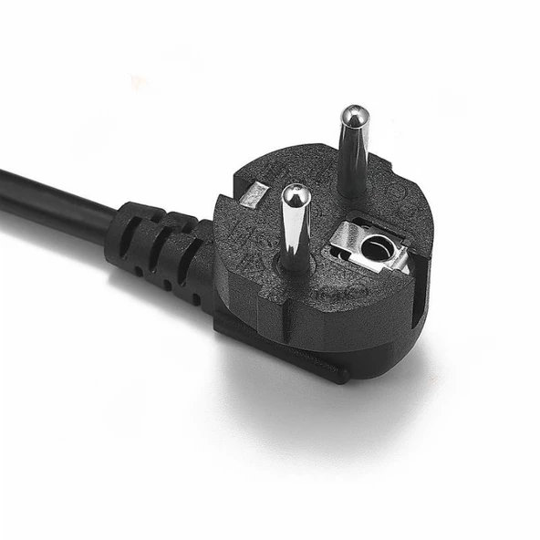 Notebook Adaptör Güç Kablosu 1.2 Mt Yonca Başlık Power Kablo Laptop Şarj Adaptörü İçin - 6