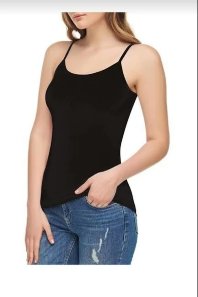 TUTKU ELİT 2001 BAYAN MODAL ELASTAN İP ASKILI ATLET 10 ADET - Resim 2