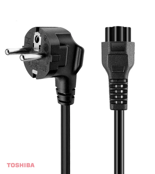 Toshiba Notebook Adaptör Güç Kablosu 1.2 Mt Yonca Power Kablo Laptop Bilgisayar Kablosu - 2