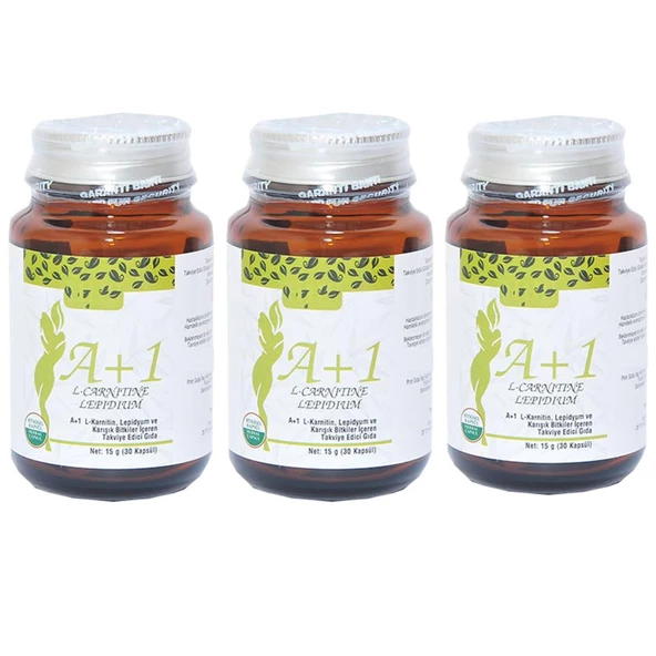 Hhs A1 L-Carnitine Lepidium A+1 Bitkisel 30 Kapsül X 3 Adet Kutu - 2