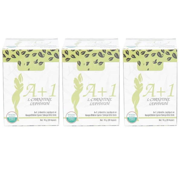 Hhs A1 L-Carnitine Lepidium A+1 Bitkisel 30 Kapsül X 3 Adet Kutu - 3