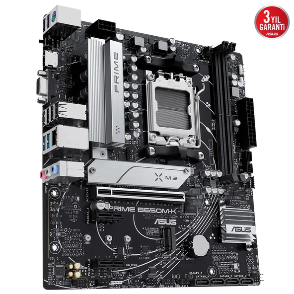 ASUS PRIME B650M-K DDR5 6400+(OC) HDMI VGA M.2 AM5 - 9