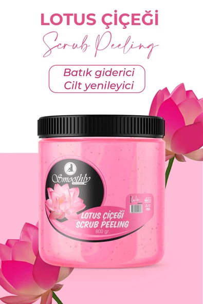 Lotus Çiçeği Özlü Canlandırıcı & Yumuşatıcı El Ayak Ve Vücut Bakım Peelingi 800gr - Resim 8