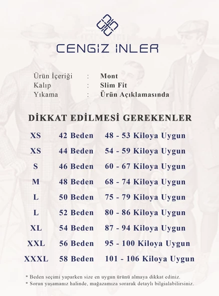 Cengiz İnler Kırlangıç Yaka Tek Düğme Klasik Erkek Ceket - 6