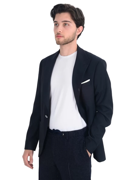 Cengiz İnler Düz Erkek Spor Ceket - 5