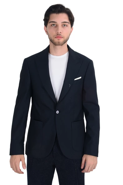 Cengiz İnler Düz Erkek Spor Ceket - 4