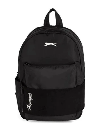 Slazenger Önü Bant Detaylı Paraşüt Sırt Çantası Siyah