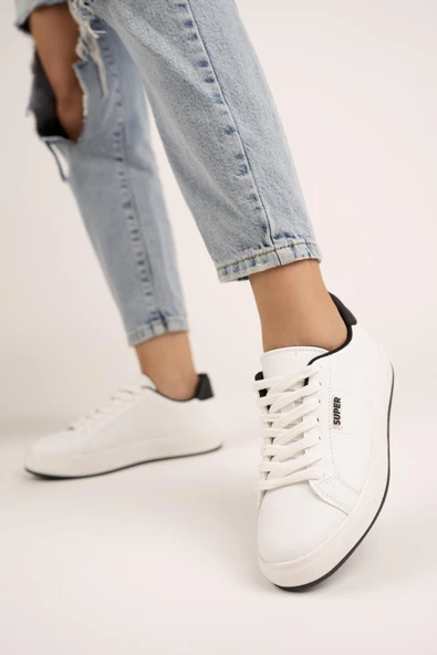 Muggo Harvest Garantili Unisex Bağcıklı Sneaker Spor Ayakkabı - 6