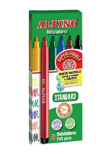Alpino Keçeli Boya Kalemi 6 Lı