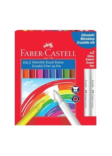 Faber-Castell Keçeli Kalem Silinebilir 12 Renk