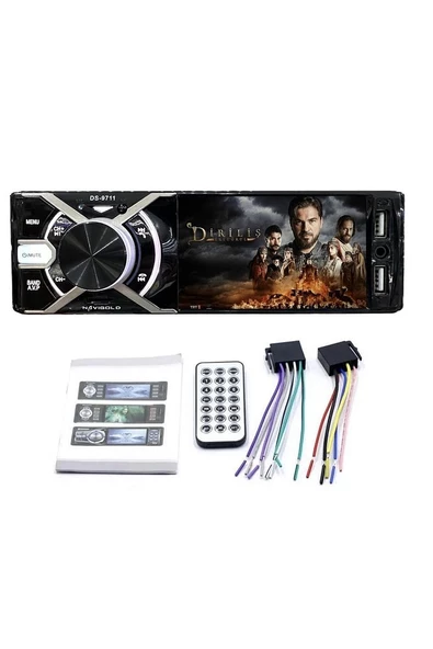 Navigold DS-9711 Görüntülü Oto Teyp 4'' Uyumlu Ekranlı Bluetooth-Çift USB Geri Görüş Kamerası RGB Tuş Rengi - 2
