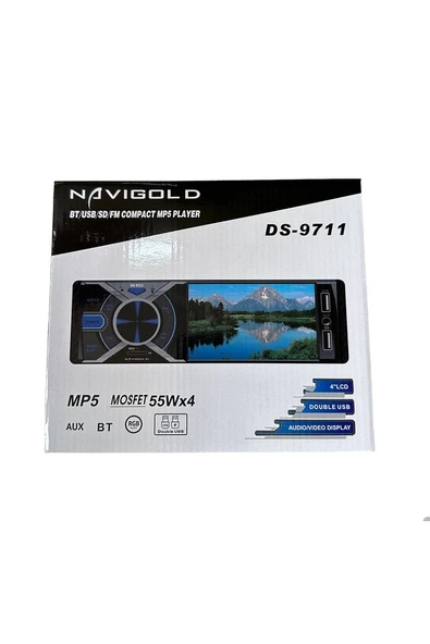 Navigold DS-9711 Görüntülü Oto Teyp 4'' Uyumlu Ekranlı Bluetooth-Çift USB Geri Görüş Kamerası RGB Tuş Rengi - 6