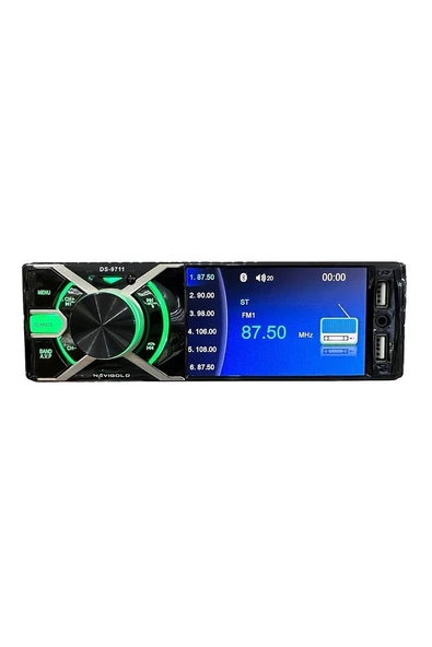 Navigold DS-9711 Görüntülü Oto Teyp 4'' Uyumlu Ekranlı Bluetooth-Çift USB Geri Görüş Kamerası RGB Tuş Rengi - 4
