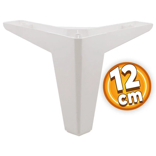 Sedir 6'lı Set Mobilya Tv Ünitesi Çekyat Koltuk Kanepe Destek Ayağı 12 Cm Beyaz Baza Ayakları M8 - Resim 4