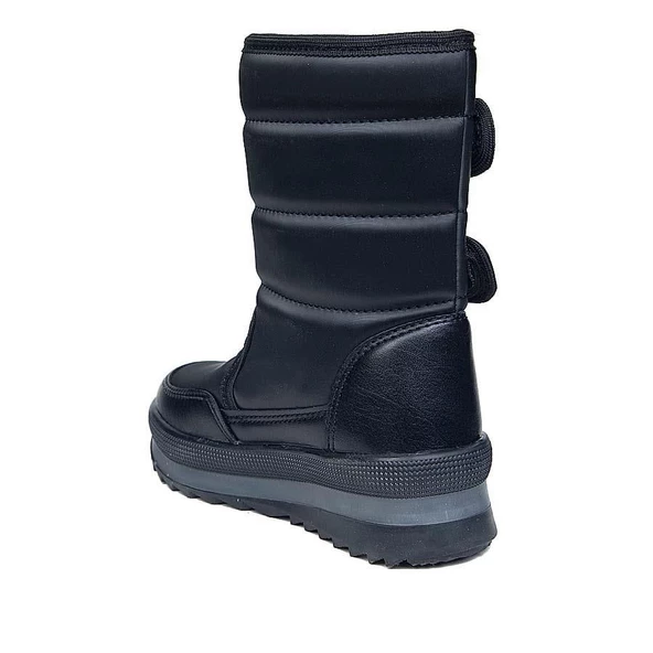 Albishoes Kız Çocuk Suya Dayanıklı Sıcak Tutan Astar Cırt Cırtlı Kaymaz Taban Kışlık Çocuk Kar Botu - 6