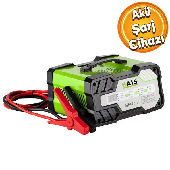 Haıs Akümülatör Redresör Akü Sarj Şarj Dolum Doldurma Cihazı Araç Araba 12-24 Volt 620 Watt FC16E ürün görseli