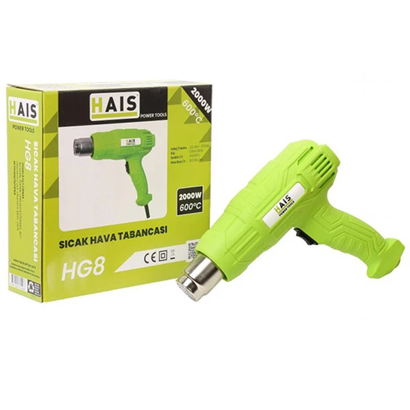 Haıs HG08 Sıcak Hava Tabancası 2 Kademeli 2000W - 5