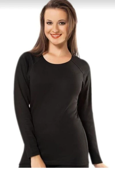 KOTA 2007 BAYAN UZUN KOL TERMAL BODY TEKLİ  SİYAH L-XL - Resim 1