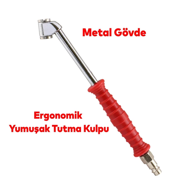 Luft Hortum Giriş Kompresör Teker Tekerlek Sibop Lastik Şişirme Hava Basma Jak Jakı Sök Tak Aparat - 5