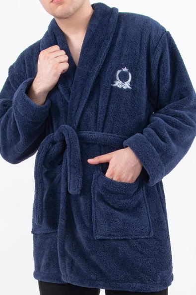 Rob | Wellsoft Peluş Erkek Sabahlık Polar | Robdeşambr | Bornoz - 6