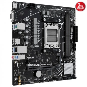 ASUS PRIME A620M-K DDR5 6400+(OC) HDMI VGA M.2 AM5 - 4