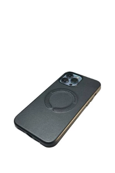 İphone 14 Pro Magsafe Leather Kapak Kılıf - Resim 8