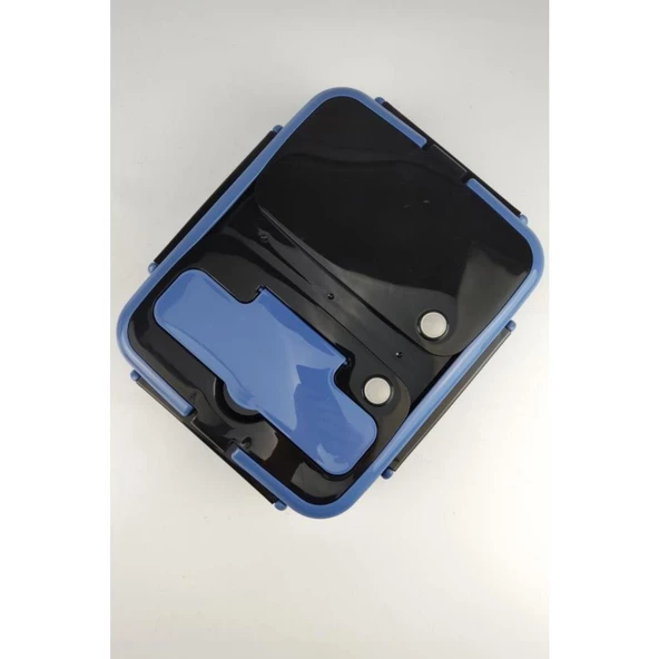 Digithome Bölmeli Çelik Hazneli Yemek Taşıma ve Saklama Kabı İş Ofis Okul İçin 25 Cm Mavi - YK1392 C320.025 - 12