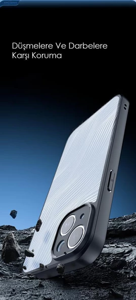 Polham iPhone 14 Plus Uyumlu Premium Buzlu Sert Kamera Koruyuculu Kılıf, Parmaz İzi Bırakmayan Kılıf - 3