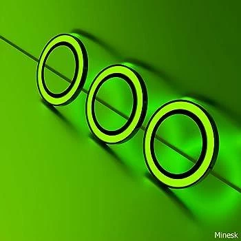 İphone 14 Ve 14 Plus Uyumlu Fosforlu Kamera Koruma Lensi - 2