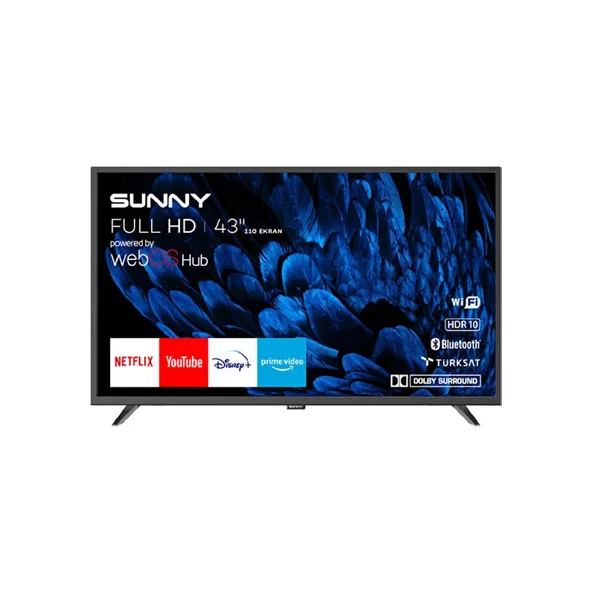 Sunny SN43DAL540 FULL HD 43" 109 Ekran Uydu Alıcılı webOS Smart LED TV