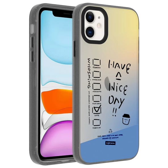 Apple iPhone 11 Kılıf Desenli Dragon Sert Kılıf - 2