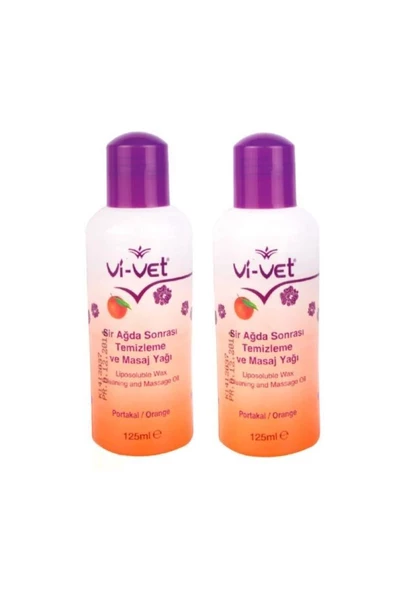 Vi-Vet Ağda Sonrası Temizleme Ve Masaj Yağı Portakal 125 ml 2 Ad.