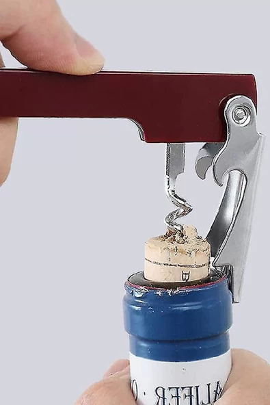 Çok Fonksiyonlu Tirbuşon Şişe Acacağı ve Folyo Kesici Pratik Çakı - 5
