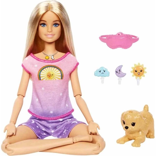 Mattel Barbie Meditasyon Yapıyor Oyun Seti HHX64 Gece ve Gündüz Modları Ses Efektli Müzikli 3+ Yaş ve Üzeri