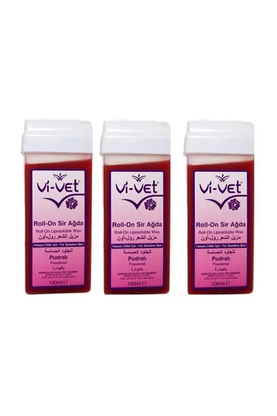 Vi-Vet Roll-On Sir Ağda Pudralı 100 ml 3 Ad.