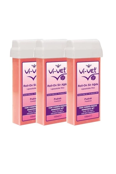 Vi-Vet Roll-On Sir Ağda Pudralı 100 ml 3 Ad.