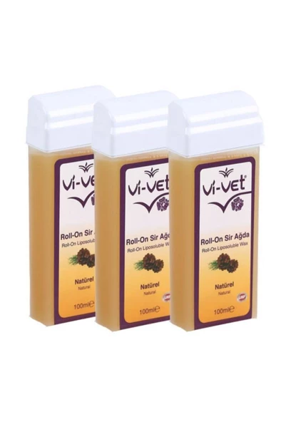 Vi-Vet Roll-On Sir Ağda Naturel 100 ml 3 Ad.