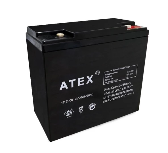 Akü 12v 20a Jel (18x7.5x17.5cm) Atex