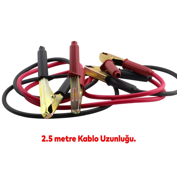Automix Araç Araba Otomobil Oto Akü Akümülatör Takviye Sarj Şarj Kablosu 1000 Amper - 2