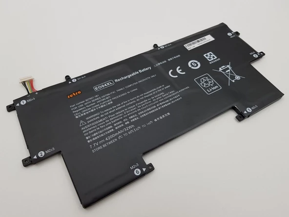 RETRO Hp EliteBook Folio G1, EO04XL Notebook Bataryası - Ver.1 (Beyaz Soket) - 3