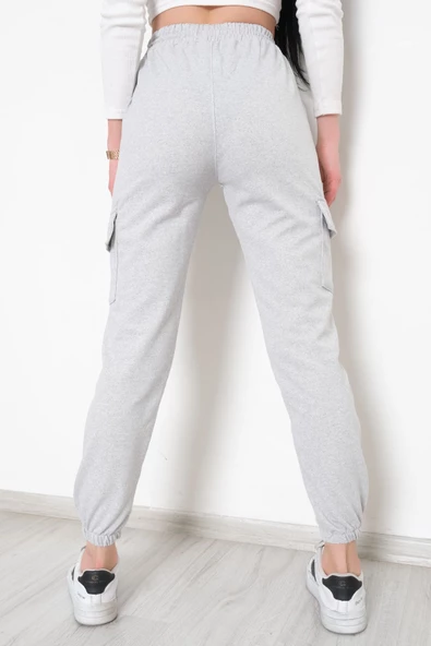 İki İplik Kargo Cepli Eşofman Altı Gri1 - 9238.1250. - 12