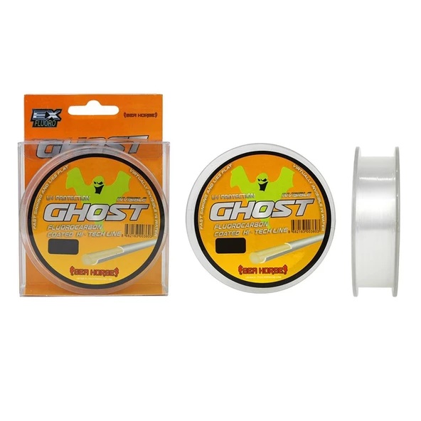 Sea Horse Ghost 200m Hayalet Misina Fluorocarbon Coated Şeffaf - 2
