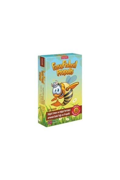 EASYFISHOIL Propolis Omega 3 Bal Aromalı 30 Jel Tablet