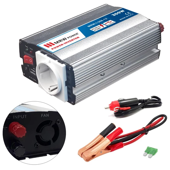 İnverter Modifiye Sinüs 12V 300W Mervesan Mrw-I-300-12