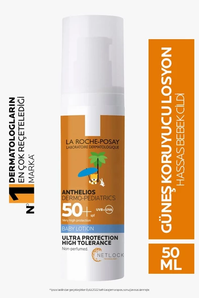 LA ROCHE-POSAY Anthelios SPF 50 Bebekler için Güneş Koruyucu Losyon 50 ml - 2