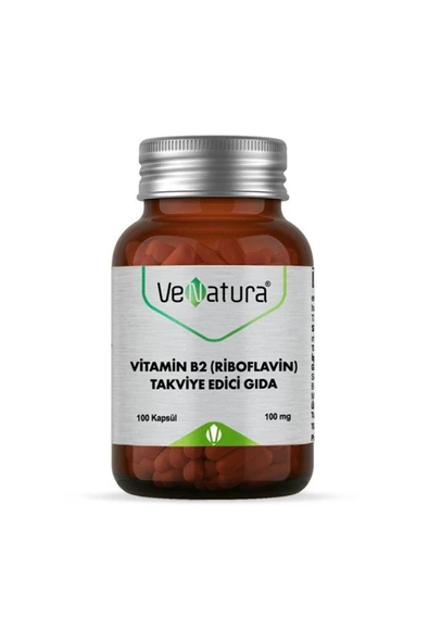 VENATURA Vitamin B2 (Riboflavin) Takviye Edici Gıda 100 kapsül ürün görseli
